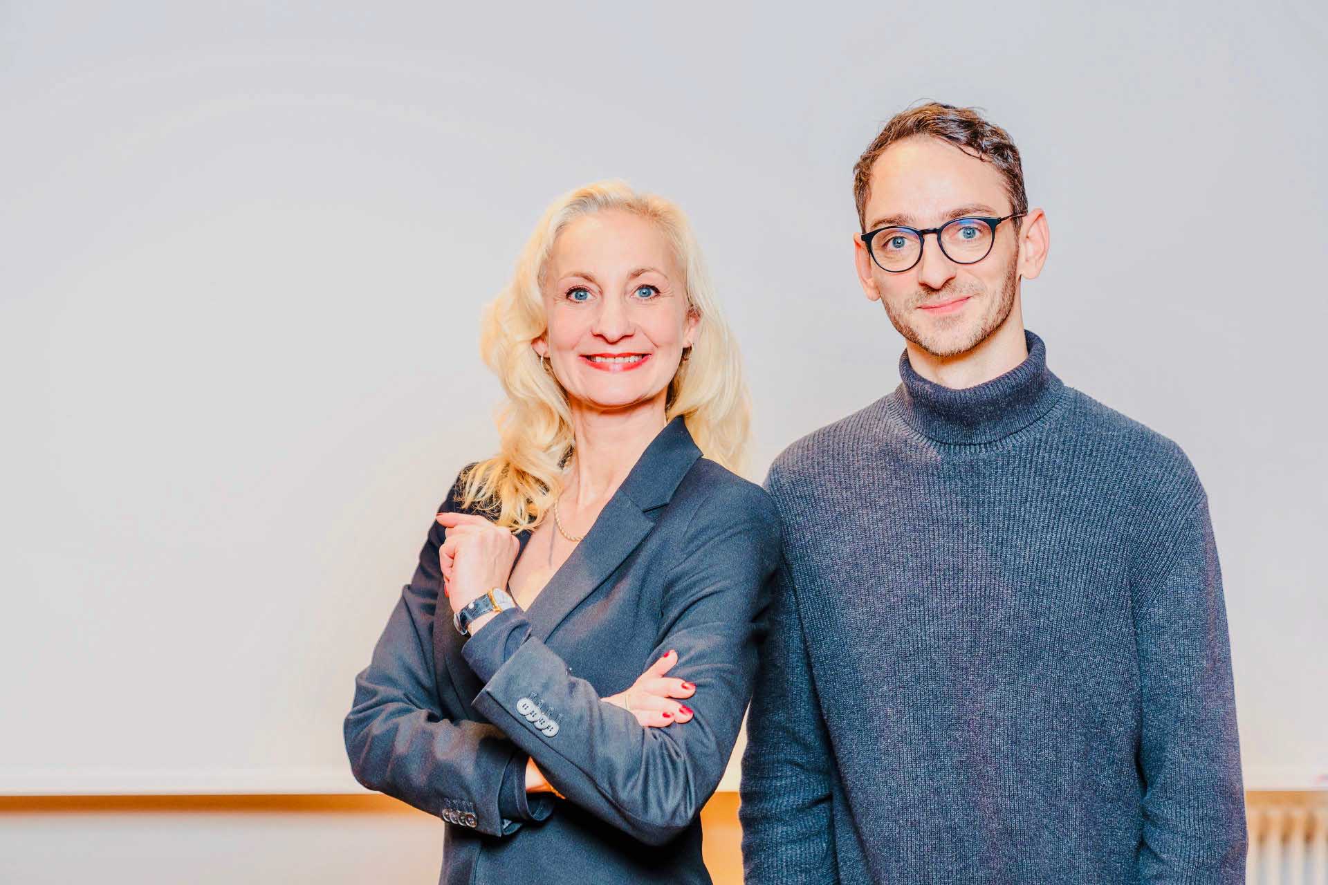 Yvonne und Nikolai nebeneinander